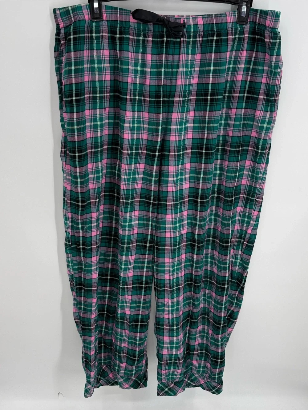 Victoria’s Secret Pajama Set Size 2X Plaid 2 Piece Women’s Button Up Flannel